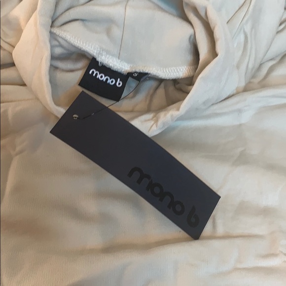 Mono B Longline Turtleneck Pullover Notched Sides - Picture 3 of 9